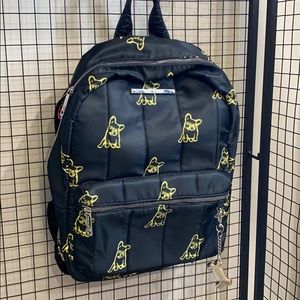 Nylon Betsey Johnson French Bulldog backpack